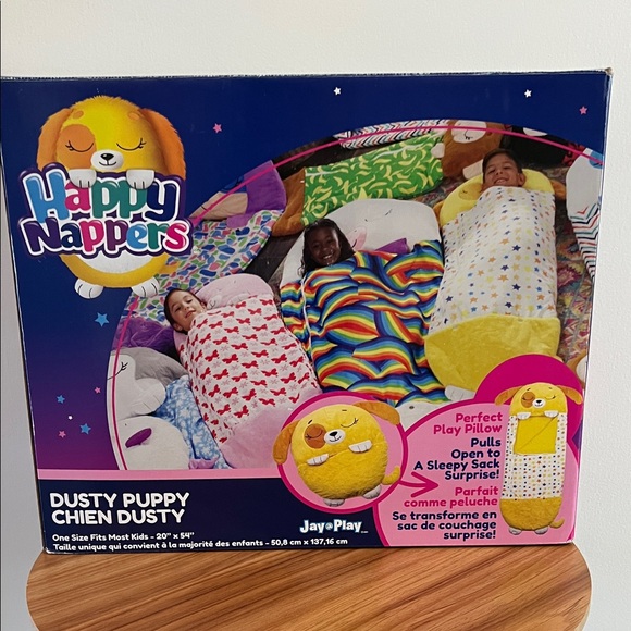 Jay at Play Other - Happy Nappers Dusty Puppy 2-in-1 play pillow and a sleeping bag. NEW IN BOX ✨